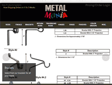 Tablet Screenshot of metalmania.com